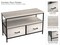 Sorbus TV Stand Dresser with 2 Drawers - Television Riser Chest with Storage - Bedroom, Living Room, Closet, & Dorm Furniture